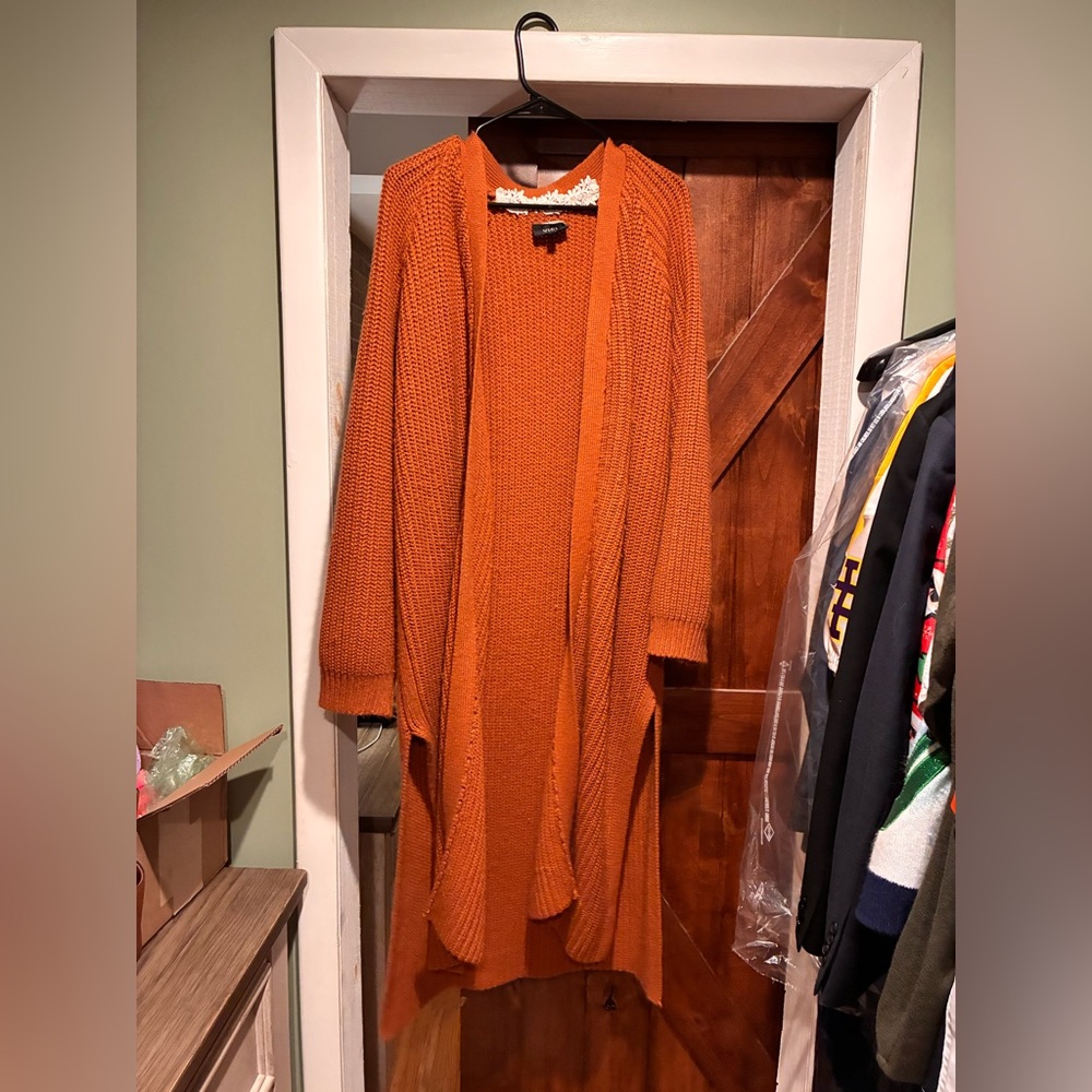 Vici Rust Open-Front Cardigan